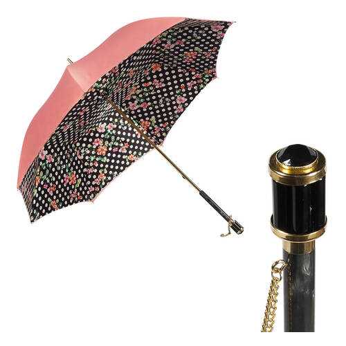 Зонт-трость Pasotti Flower Pois Vetro розовый в Lady&Gentleman City