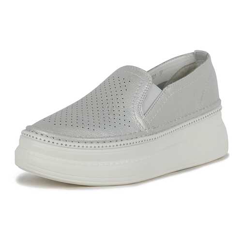 Слипоны женские Alessio Nesca K0611LC-2B серебристые 40 RU в Lady&Gentleman City